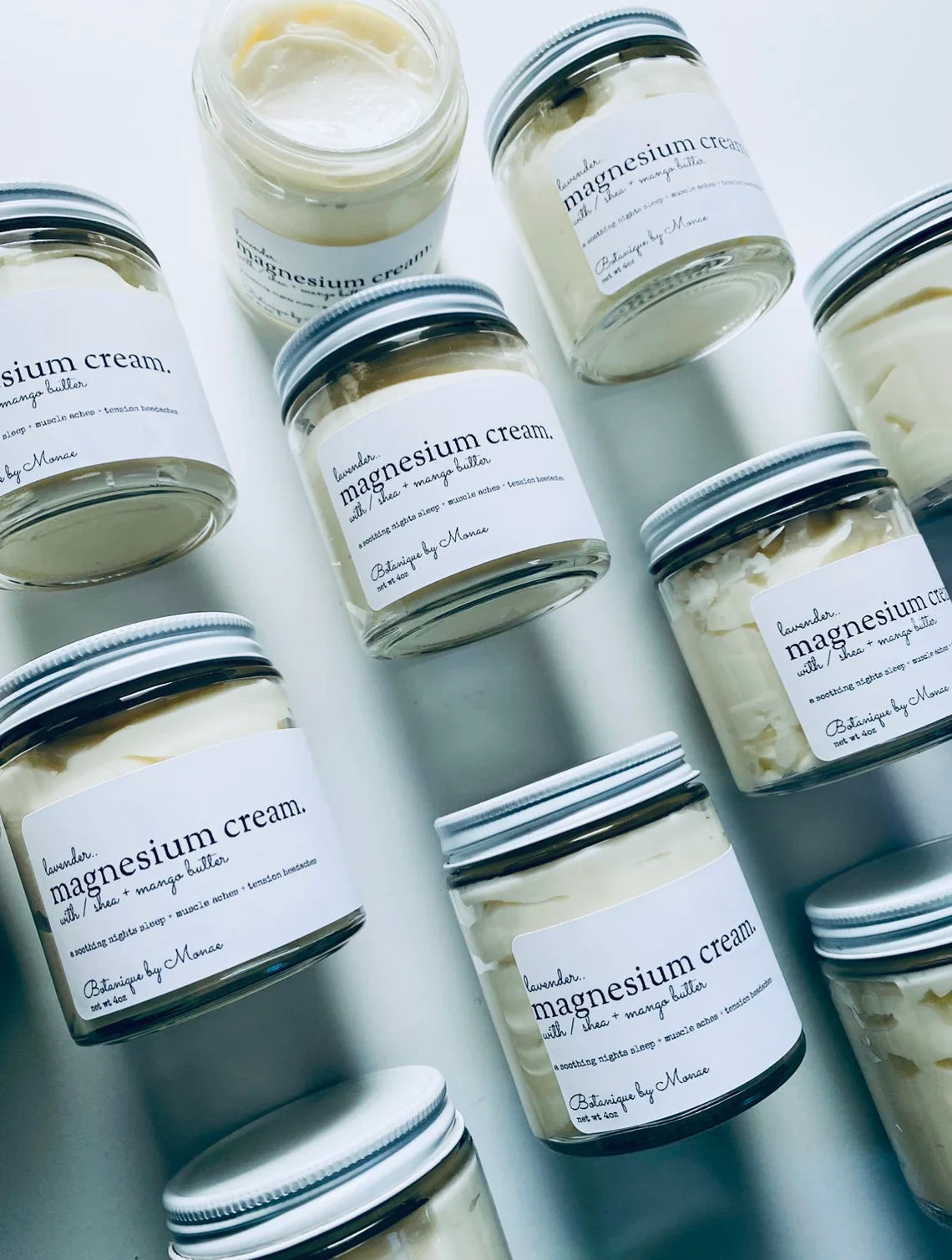 Lavender Magnesium Cream: Shea & Mango Butter, Sore Muscle Relief