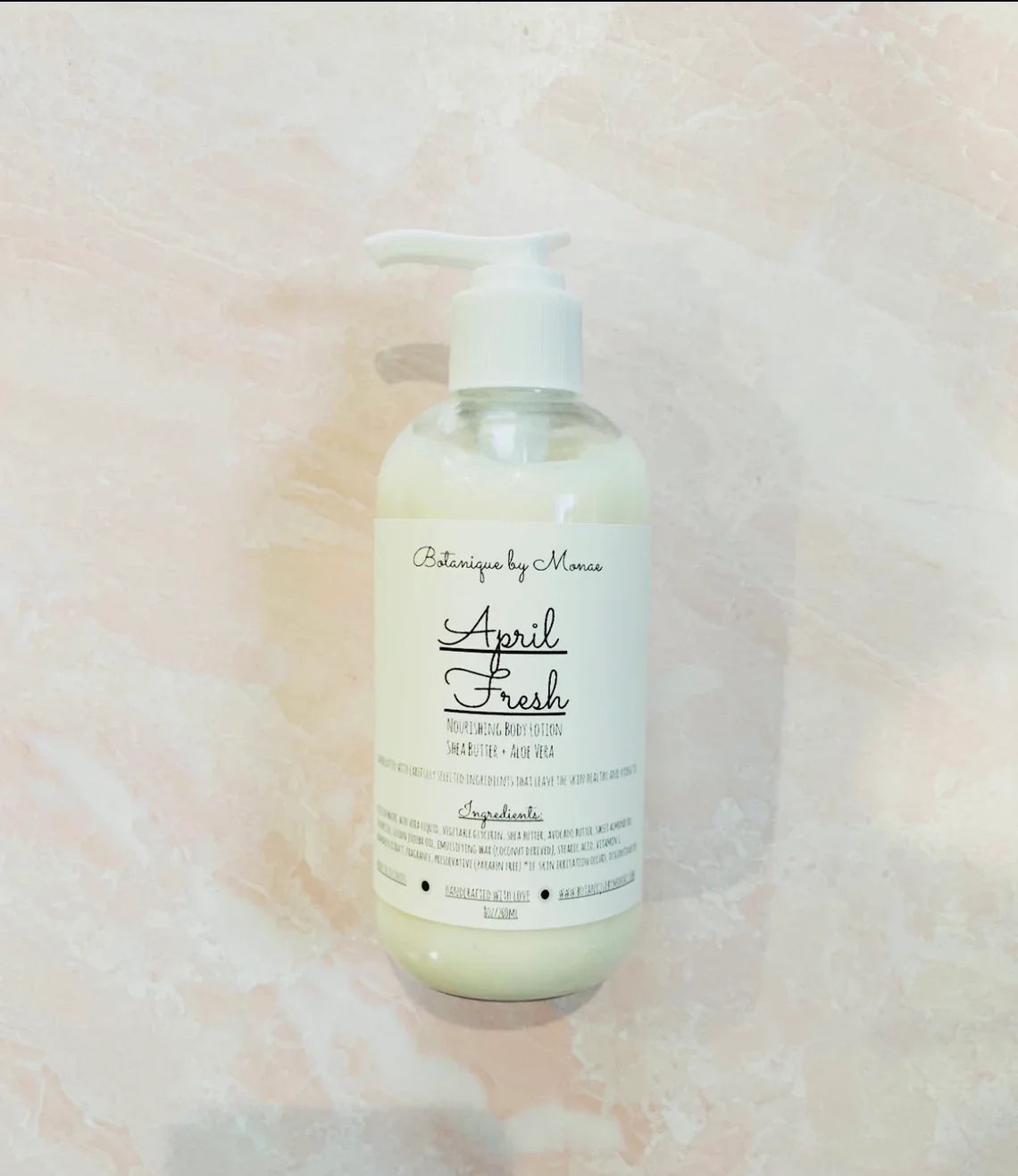 April Fresh - Shea Butter and Aloe Body Lotion, lotion for dry skin, gift for her, handmade body lotion, body cream, thick lotion