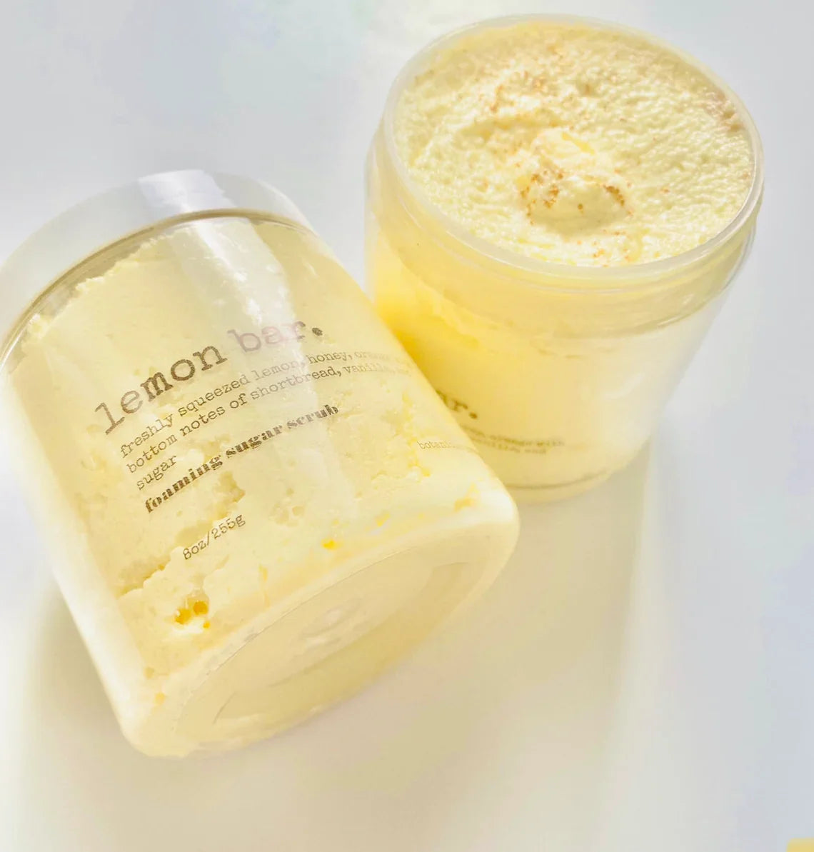 Lemon Bar Foaming Sugar Scrub: Shea Butter & Coconut Oil (8oz)