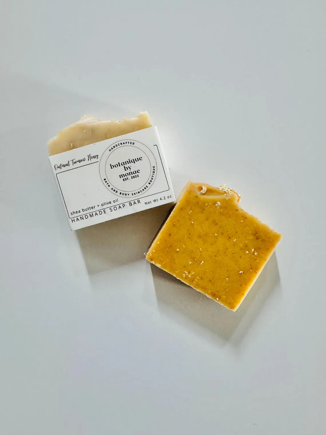 Oatmeal Turmeric and Honey Soap Bar, oatmeal soap, honey soap, soap for sensitive skin, dry skin, milk soap, cold process soap