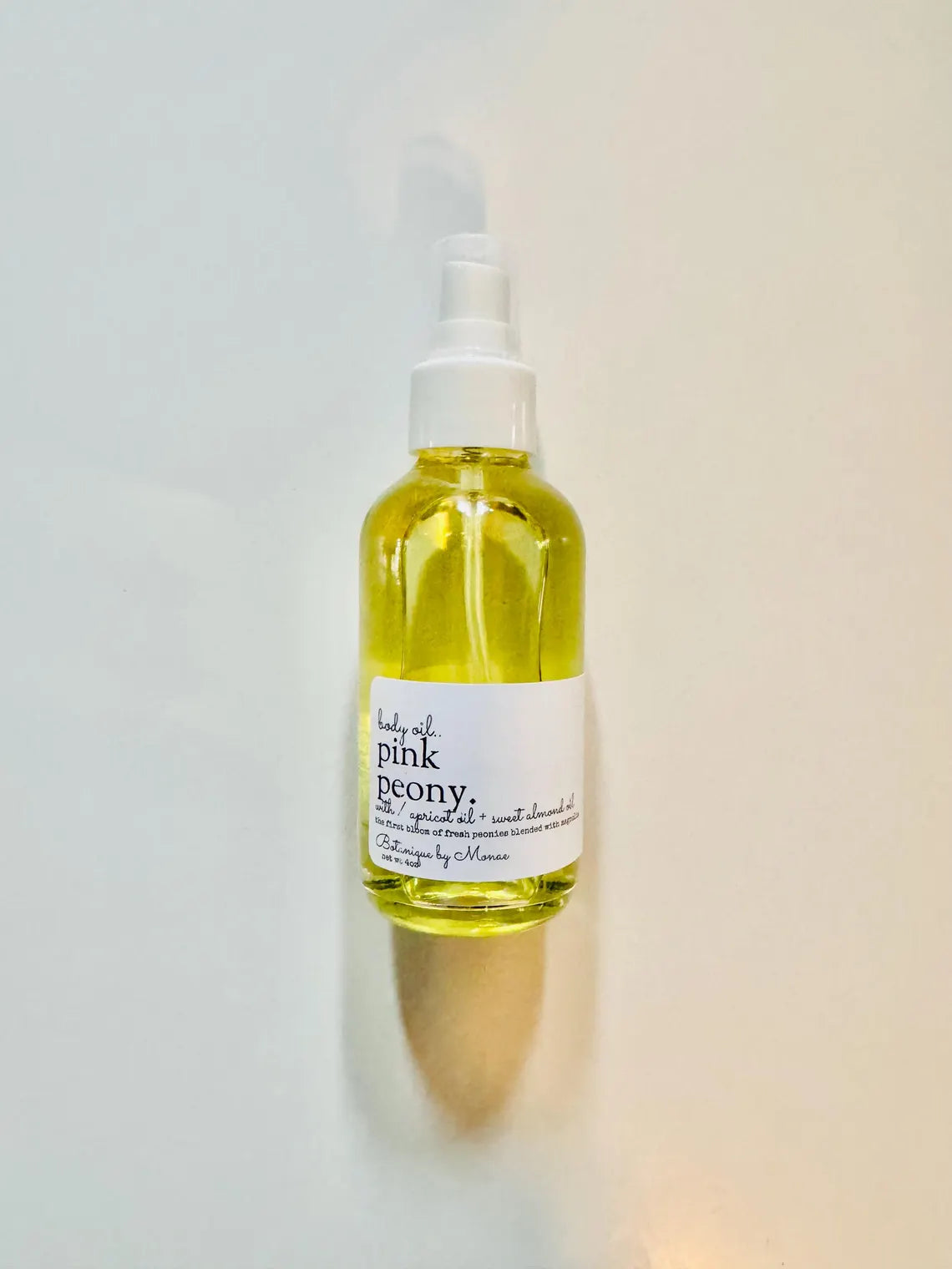 Pink Peony Scented Body Oil: Handmade Plant-Based Formula