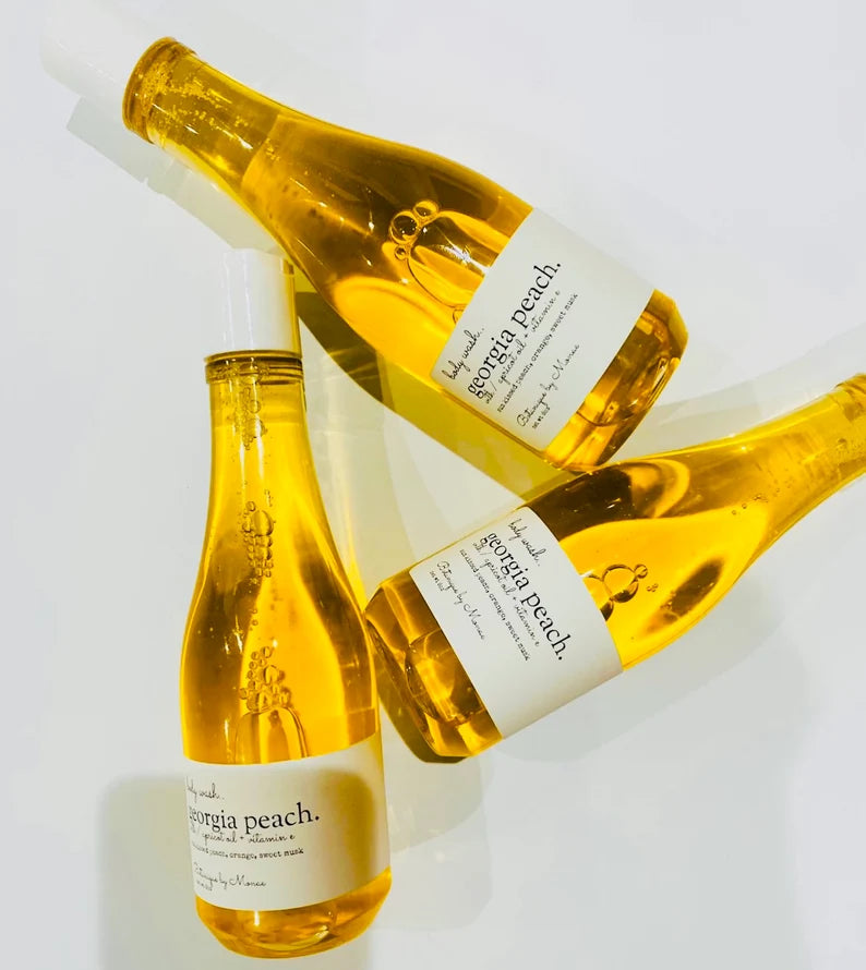 Body Wash, Georgia Peach, Shower Gel, Liquid Soap