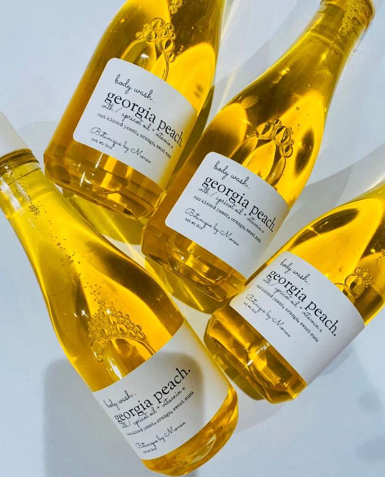 Body Wash, Georgia Peach, Shower Gel, Liquid Soap