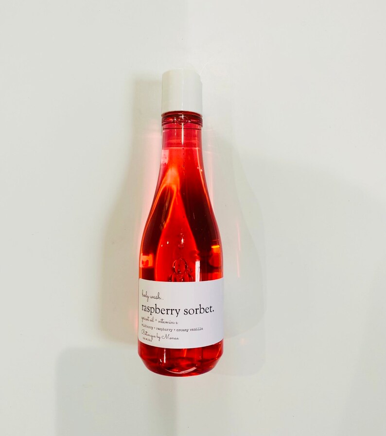 Body Wash, Raspberry Sorbet, Shower Gel, Liquid Soap