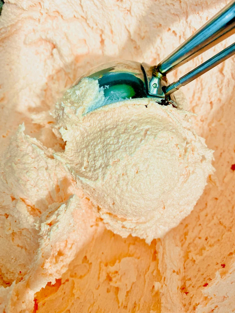 Georgia Peach Foaming Sugar Scrub: Shea Butter & Coconut Oil (8oz)