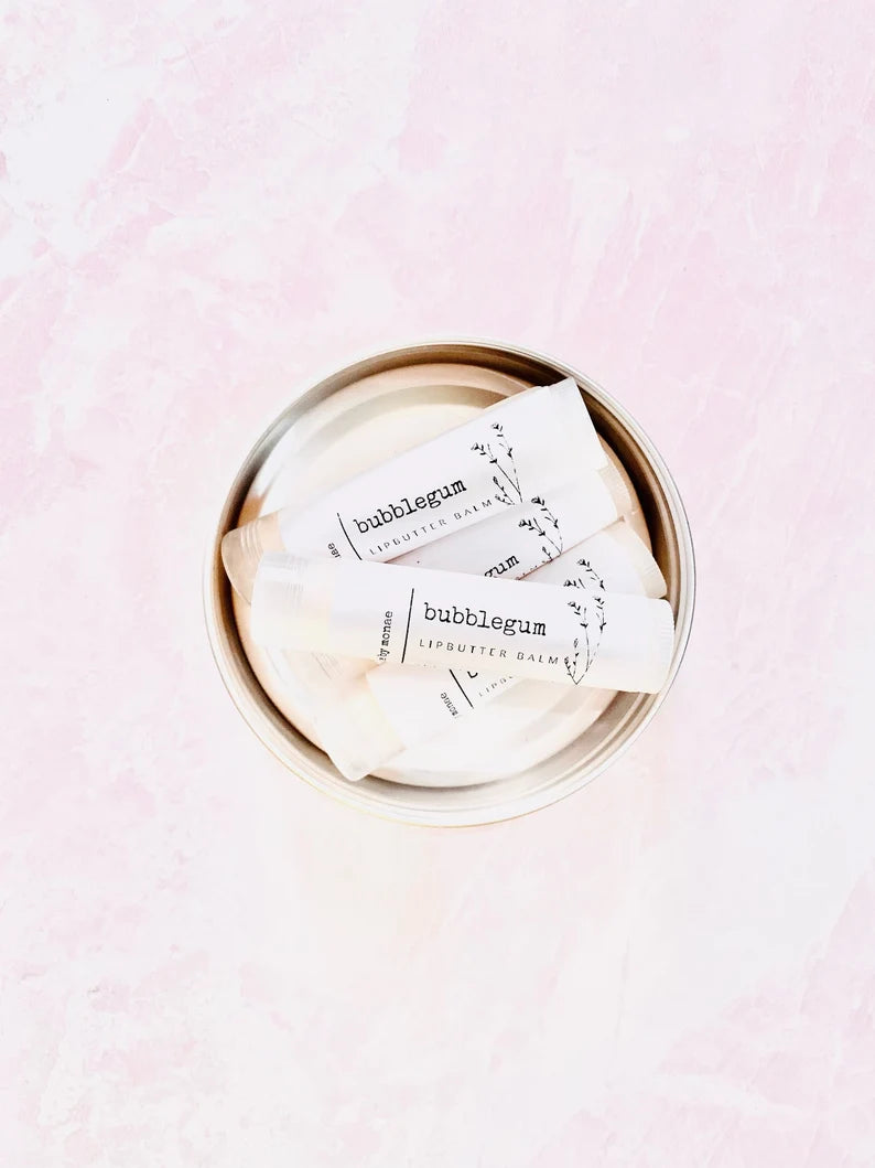 Bubblegum Lip Balm, Lip Butter Balms