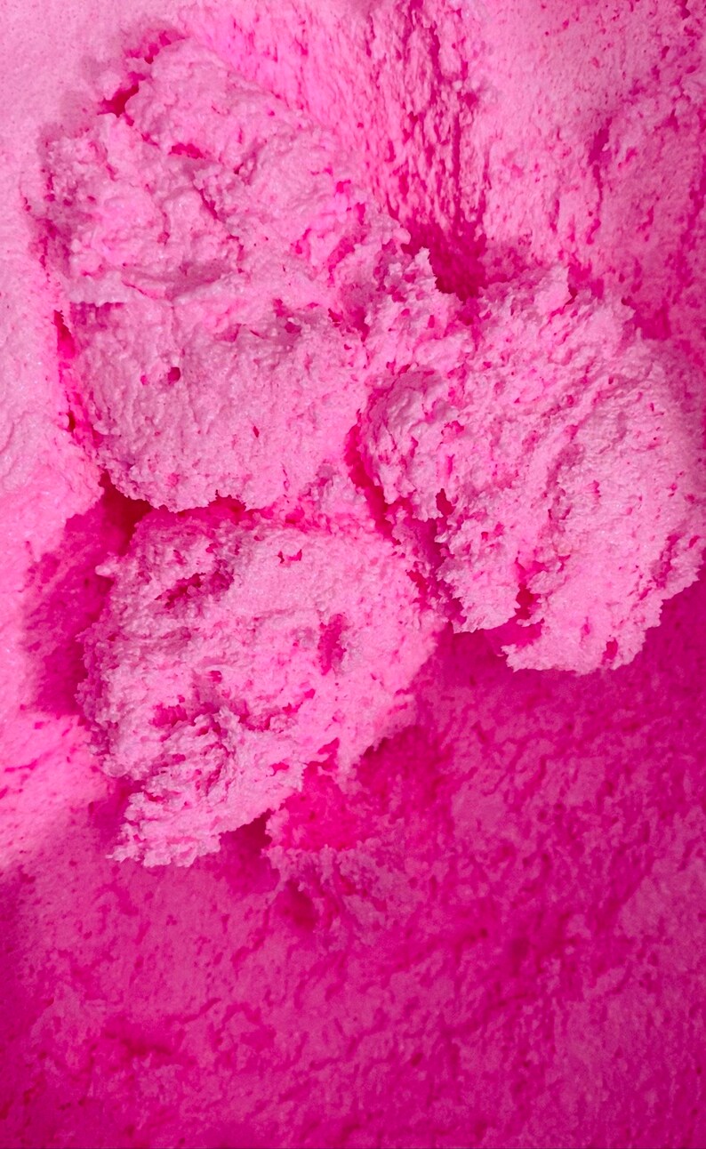 Pink Champagne Foaming Sugar Scrub: Shea Butter Exfoliant (8oz)