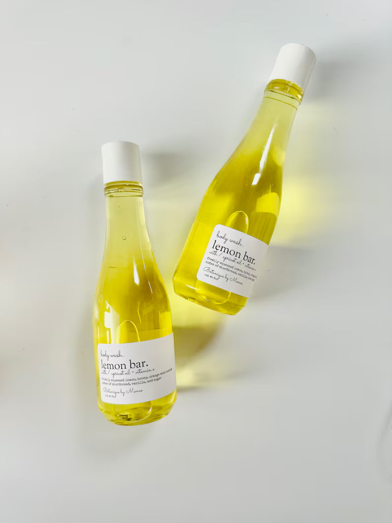 Body Wash, Lemon Bar, Shower Gel, Liquid Soap