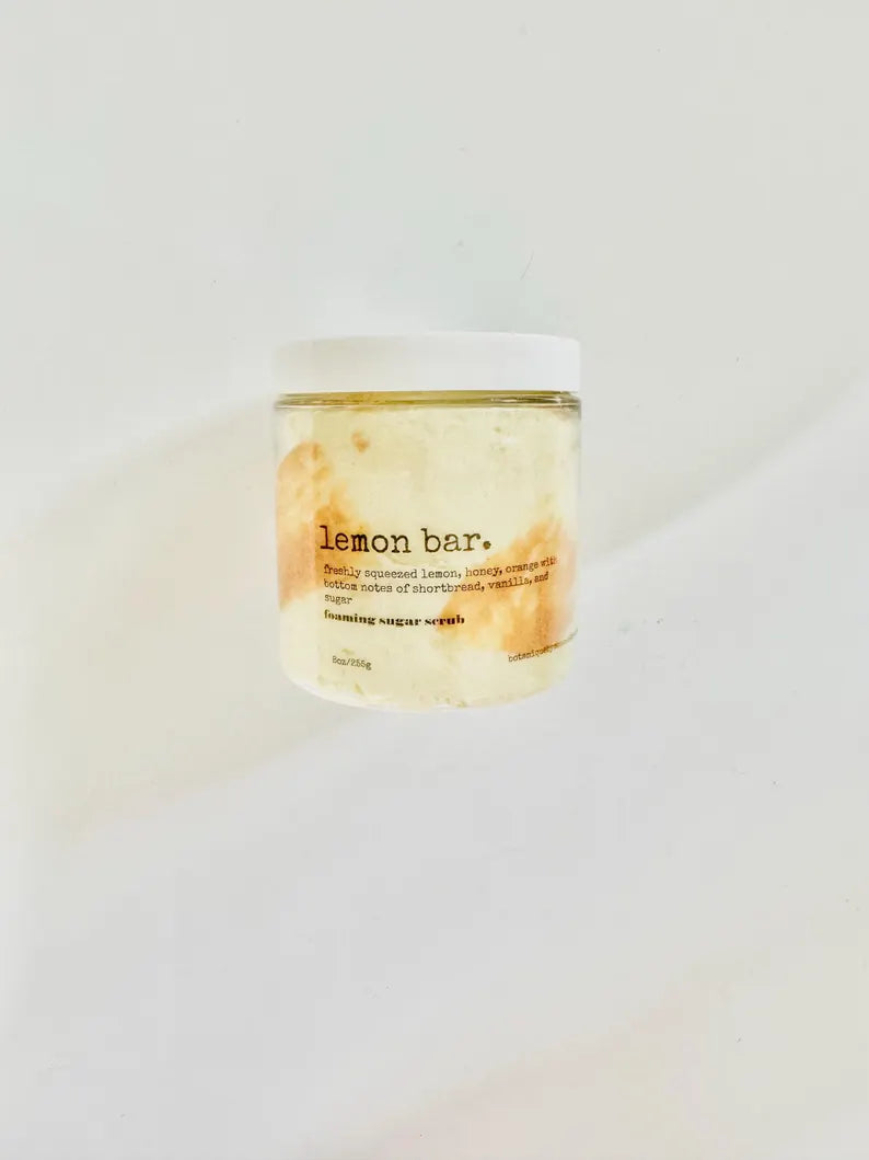 Lemon Bar Whipped Body Butter Mousse: Handmade Moisturizing Cream