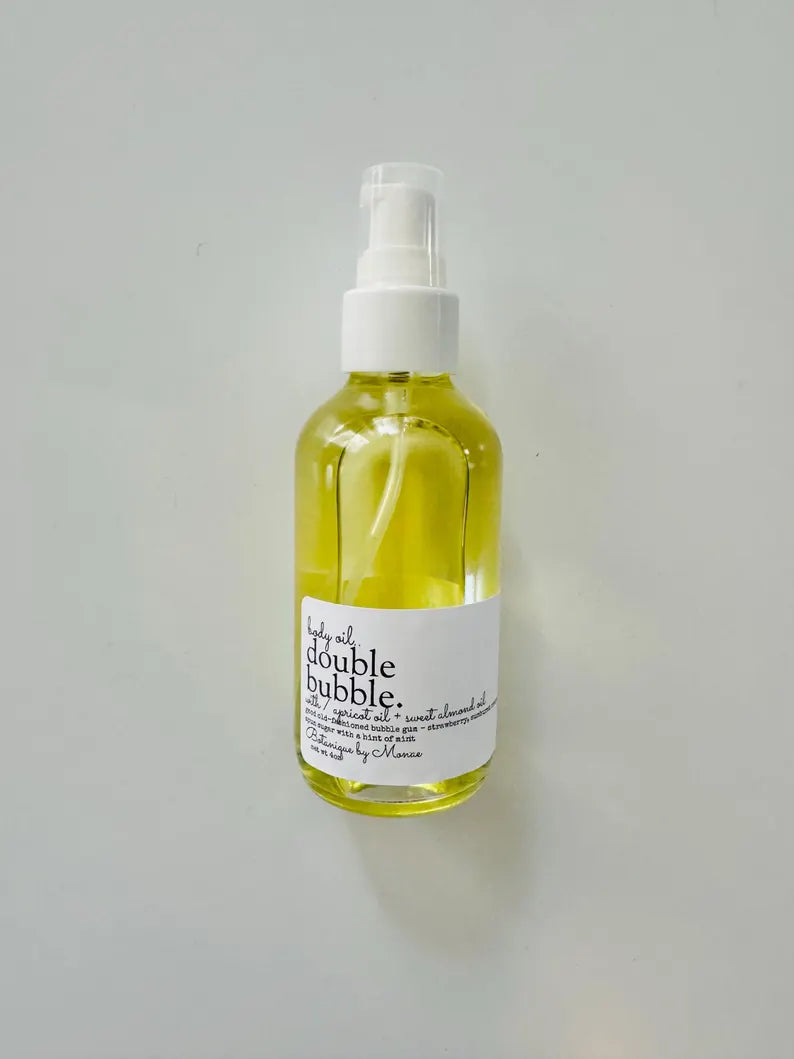 Double Bubble Scented Body Oil: Handmade Plant-Based Formula