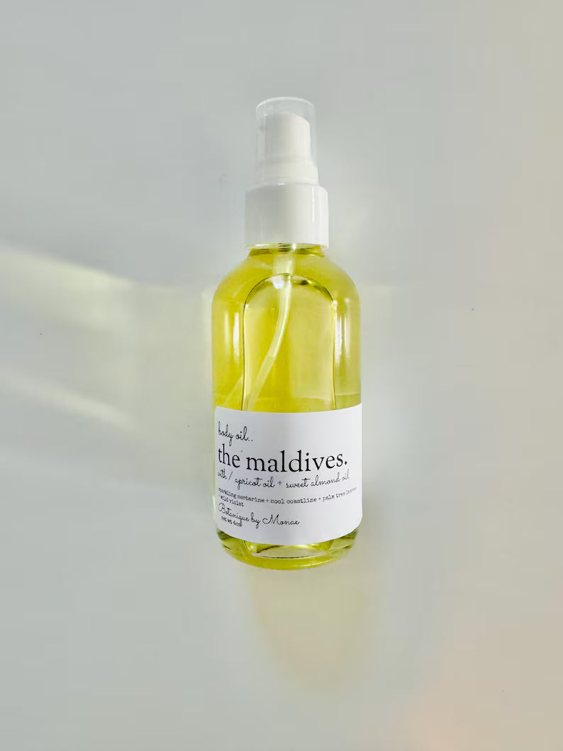 The Maldives Scented Body Oil: Handmade Plant-Based Formula