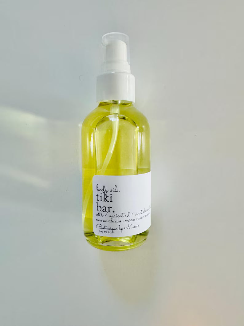 Tiki Bar Scented Body Oil: Handmade Plant-Based Formula
