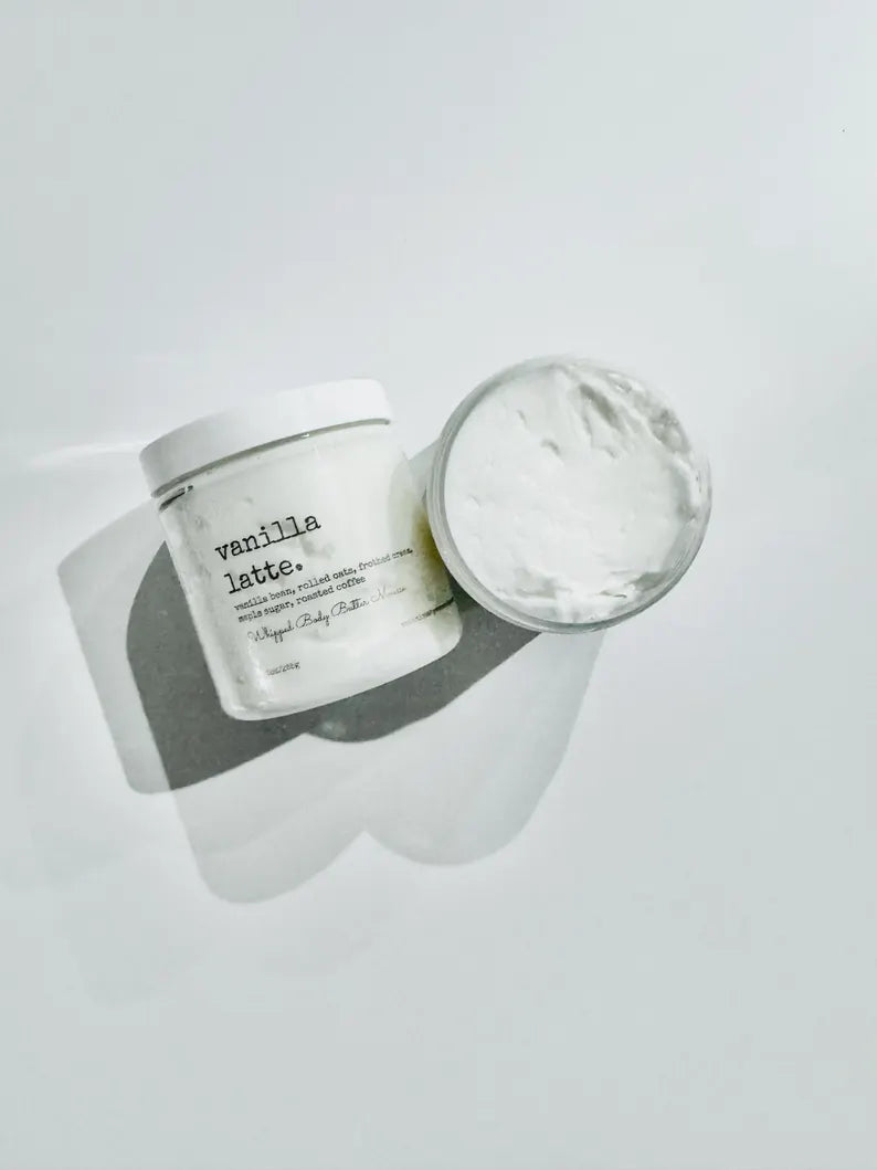 Vanilla Latte Whipped Body Butter Mousse, thick body cream