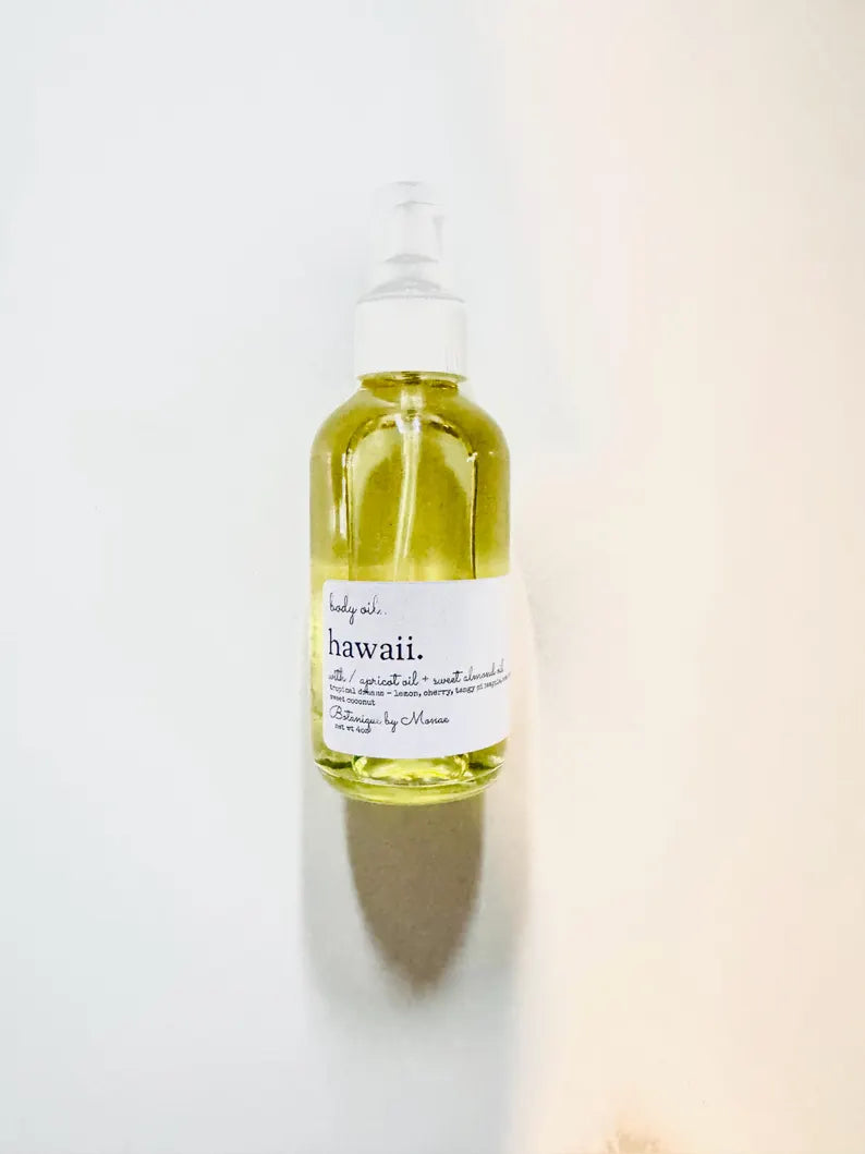 Hawaii Scented Body Oil: Handmade Plant-Based Formula